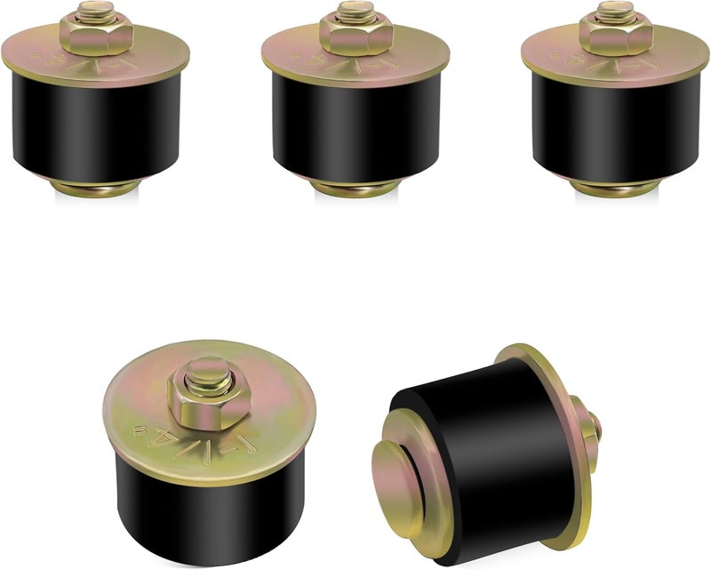 Daptemn 1-1/4" Rubber Expansion Freeze Plugs, 5PCS Automotive Engine Expandable Freeze Rubber Plugs Fit Hole : 1-1/4" to 1-3/8" (31 mm - 34 mm) - Image 1